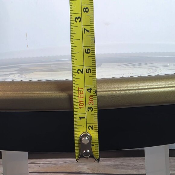 Sterling & Noble Large Wall Clock With Roman Numerals & Thermometer 13" Vintage - Picture 9 of 10